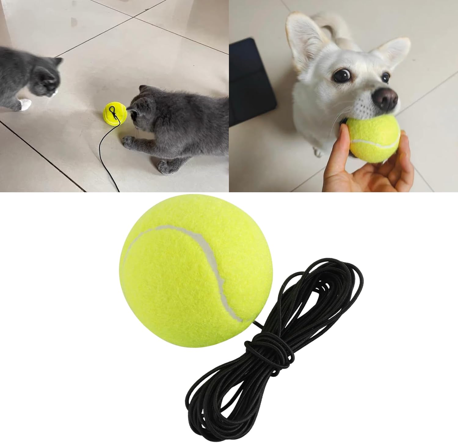 Entrenador de tenis Dispositivo de práctica de tenis, pelota de entrenamiento de tenis con cuerda para entrenador de tenis solo, principiante,