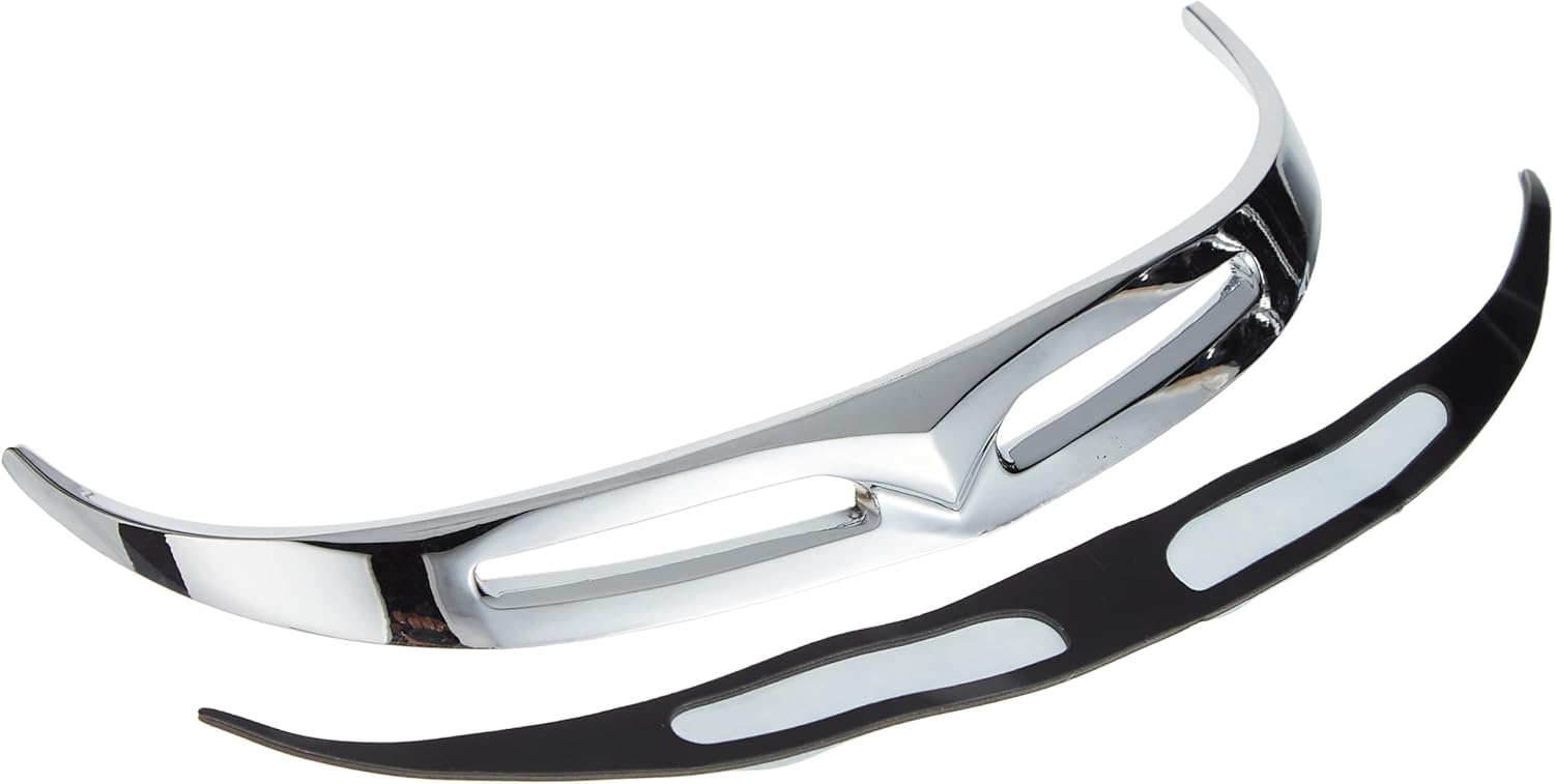 Kuryakyn Accesorio de acento de motocicleta 9013 punta de guardabarros delantero para motocicletas Harley-Davidson 1990-2017, cromo