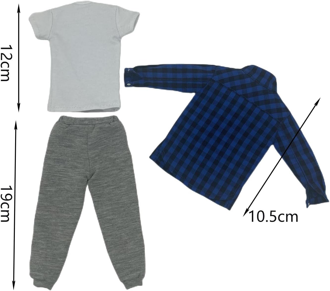 Esquirla Traje de camisa y pantalones a escala 16, regalos, ropa de muñeca, disfraz de ocio, accesorios de juguete de cosplay de 12 pulgadas macho