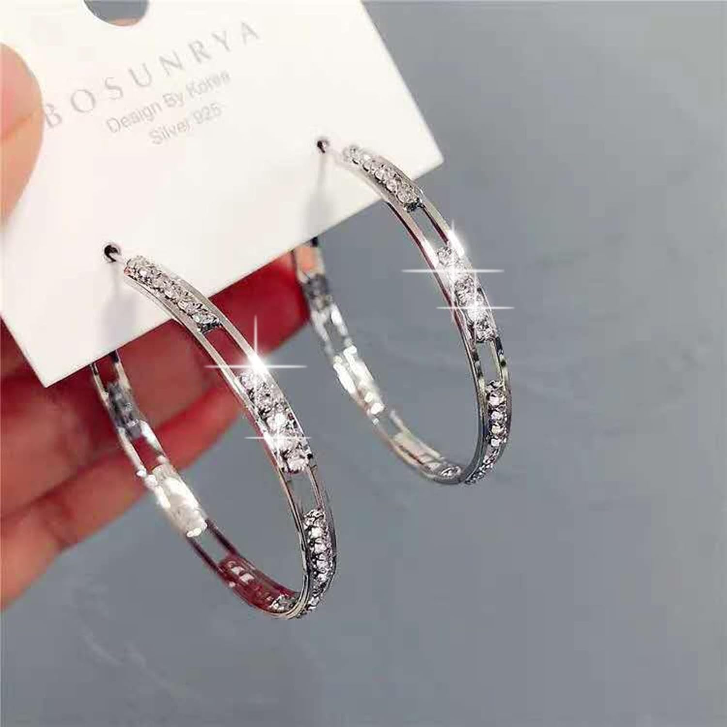 Pendientes grandes con diamantes de imitación circulares finos y colgantes dorados y plateados, elegantes aretes de diamantes de imitación para boda