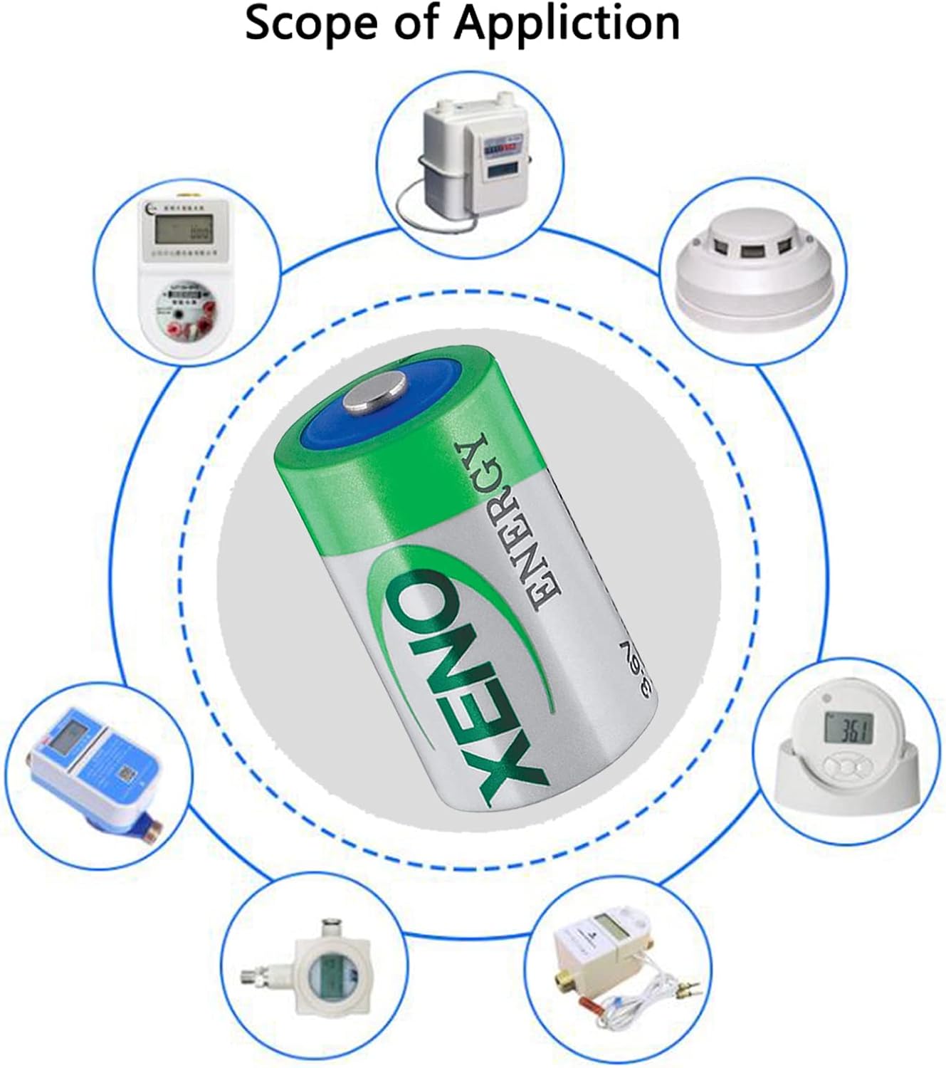 STEPMAX Xeno Energy XL-050F – Batería de litio de 12 AA de 3.6 V, batería de repuesto para TL-2150 TL-4902 TL-5101 TL-5151 TL-5902 LS14250 (5