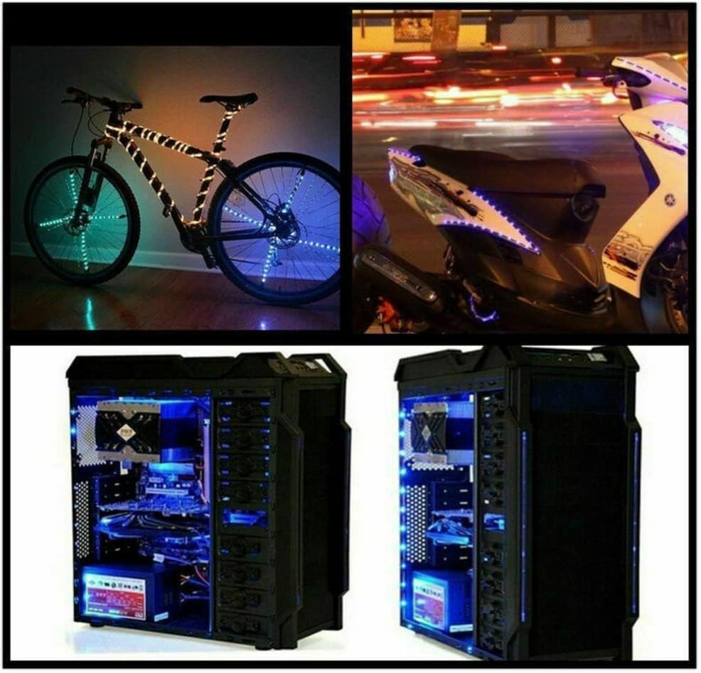 asky Tira de luz LED DC de 5 V, USB que cambia de color, retroiluminación de TV RGB + control remoto (3.3 ft)