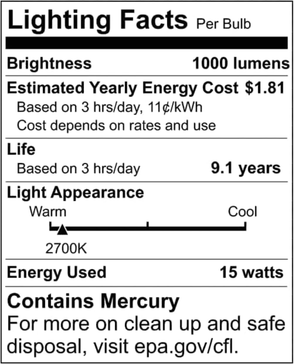 Satco S8205 – Lámpara fluorescente compacta con base GU24 de 18 W, 2700 K, 2700 K, 2 unidades, blanco cálido, 75 W igual