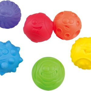 PlayGo Bolas sensoriales para bebé, gran variedad en textura y color arcoíris juguetes de baño para niños, 6 bolas sensoriales coloridas suaves y PlayGo Bolas sensoriales para bebé, gran variedad en textura y color arcoíris juguetes de baño para niños, 6 bolas sensoriales coloridas suaves y