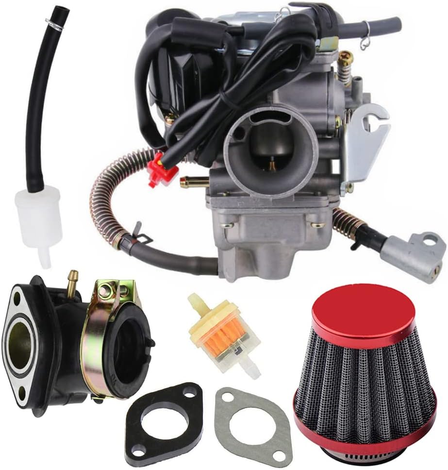 GY6 Carburador de 150 cc para Kazuma Taotao Roketa SunL Baja Eagle ATV Go Kart motocicleta Scooter 4 tiempos GY6 125cc 150cc 152QMI 152QMJ 157QMI