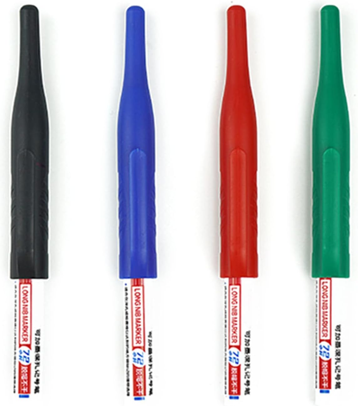4 rotuladores multiusos de agujero profundo de 1.28 pulgadas, impermeables, marcadores de alcance profundo, marcadores de tinta para decoración del