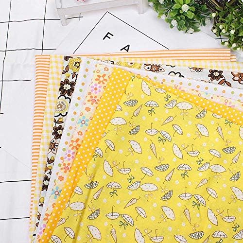 7 piezas de tela de algodón para manualidades, 100% algodón, diferentes patrones, tela de retazos, batiks, costura, álbumes de recortes, acolchados,