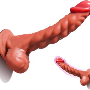 Consoladores realistas juguetes sexuales para mujeres, consolador de silicona de fantasía de 9.6 pulgadas con fuerte ventosa para jugar con manos Consoladores realistas juguetes sexuales para mujeres, consolador de silicona de fantasía de 9.6 pulgadas con fuerte ventosa para jugar con manos