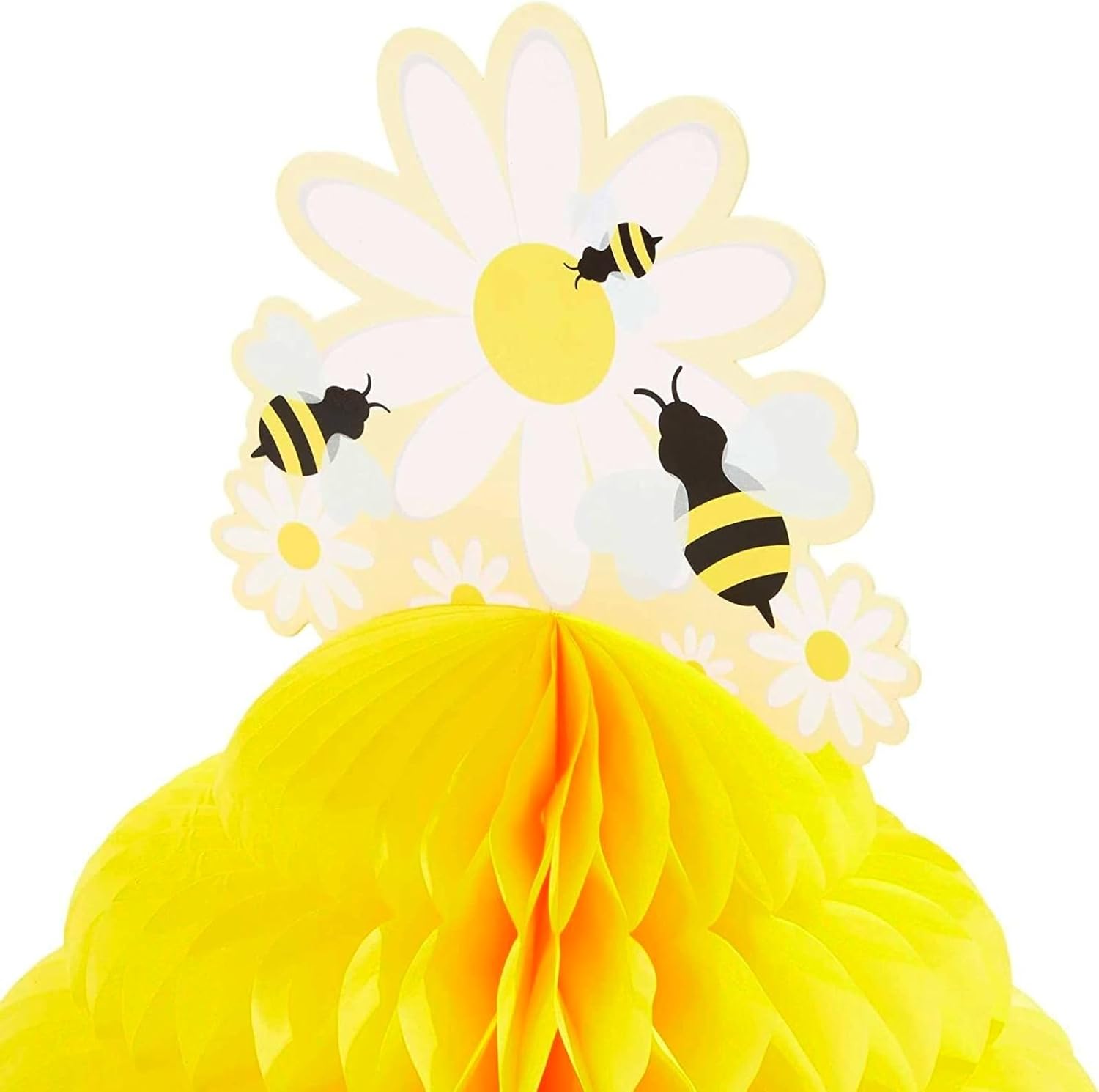 Sparkle and Bash Bumble Bee – Centro de mesa de panal (9 x 11 pulgadas, amarillo, paquete de 3)