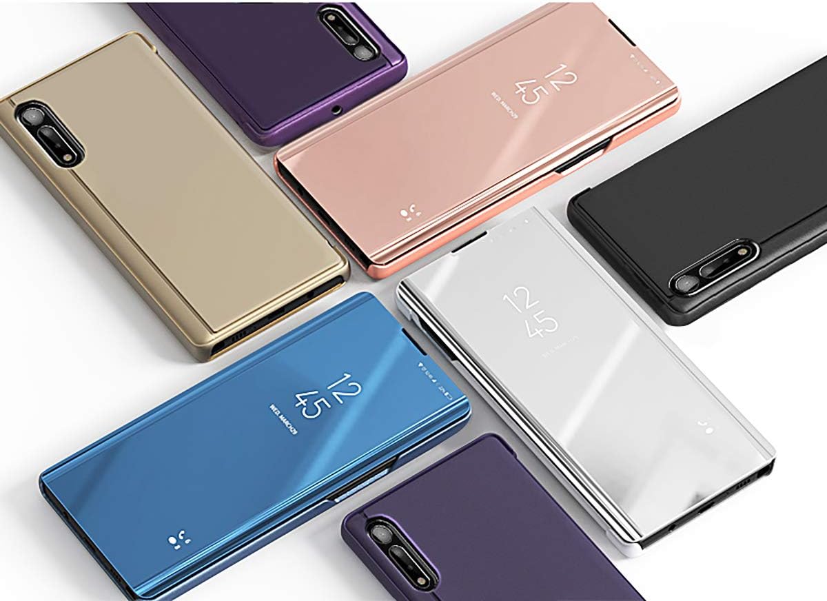 CCSamll – Funda para teléfono Mi Redmi Note 10 Pro, espejo de lujo, vista clara, pantalla inteligente, soporte de carga inalámbrica, cubierta de
