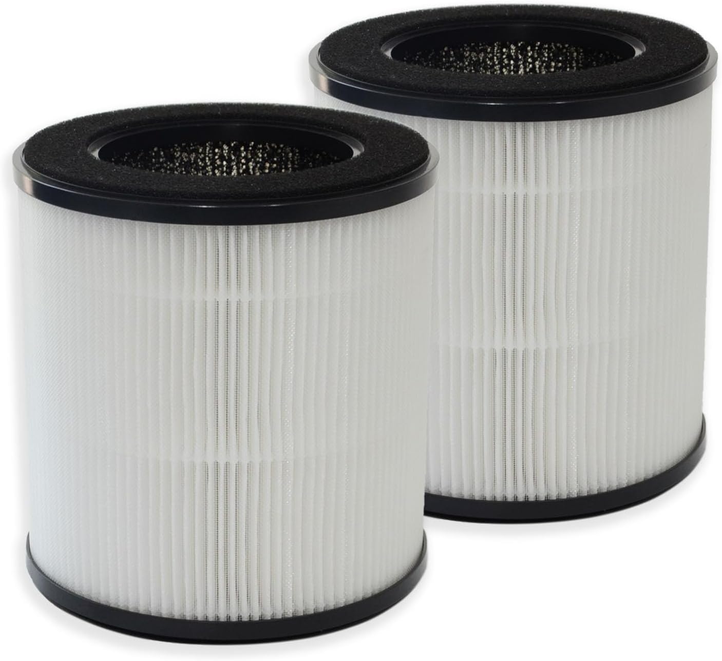 PUREBURG Filtros HEPA auténticos compatibles con el purificador de aire VEWIOR B-D02U, filtración H13 de 3 etapas de carbón activado 2 en 1 de