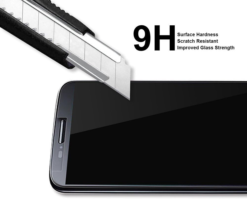 Supershieldz Protector de pantalla de vidrio templado diseñado para LG V35 ThinQ (cobertura de pantalla completa) de 0.013 in, antiarañazos, sin