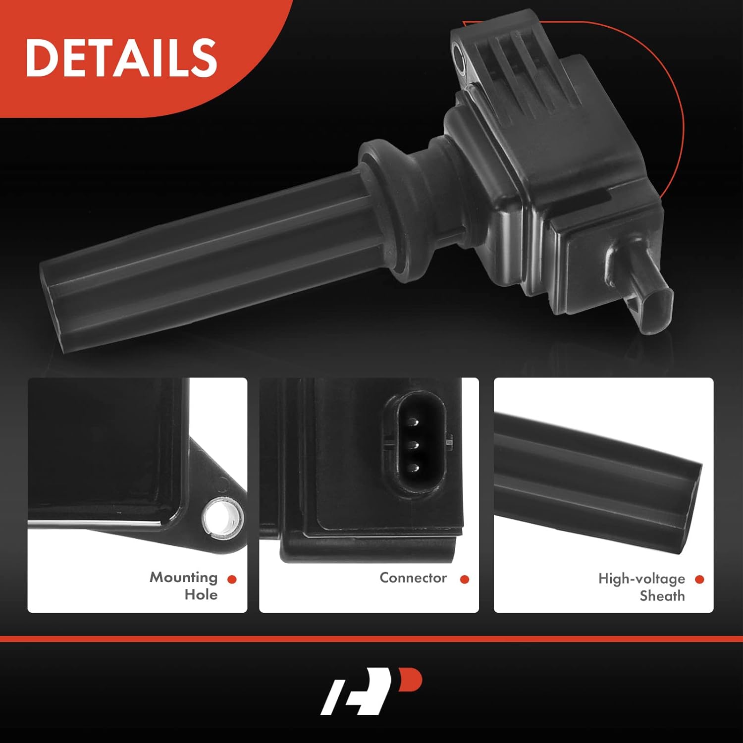 A-Premium Bobina de encendido compatible con vehículos Ford, Lincoln, Jaguar y Land Rover – L4 2.0L 2.3L 2.5L – Explorer 2013-2019, Focus 2012-2018,