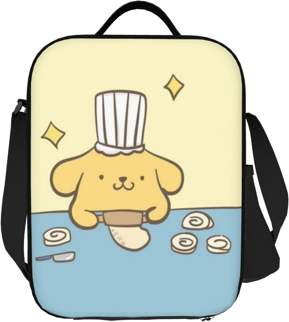 Lonchera divertida con aislamiento térmico para cachorros, bolsa de almuerzo suave para mujeres y hombres, bolsa de almuerzo reutilizable con