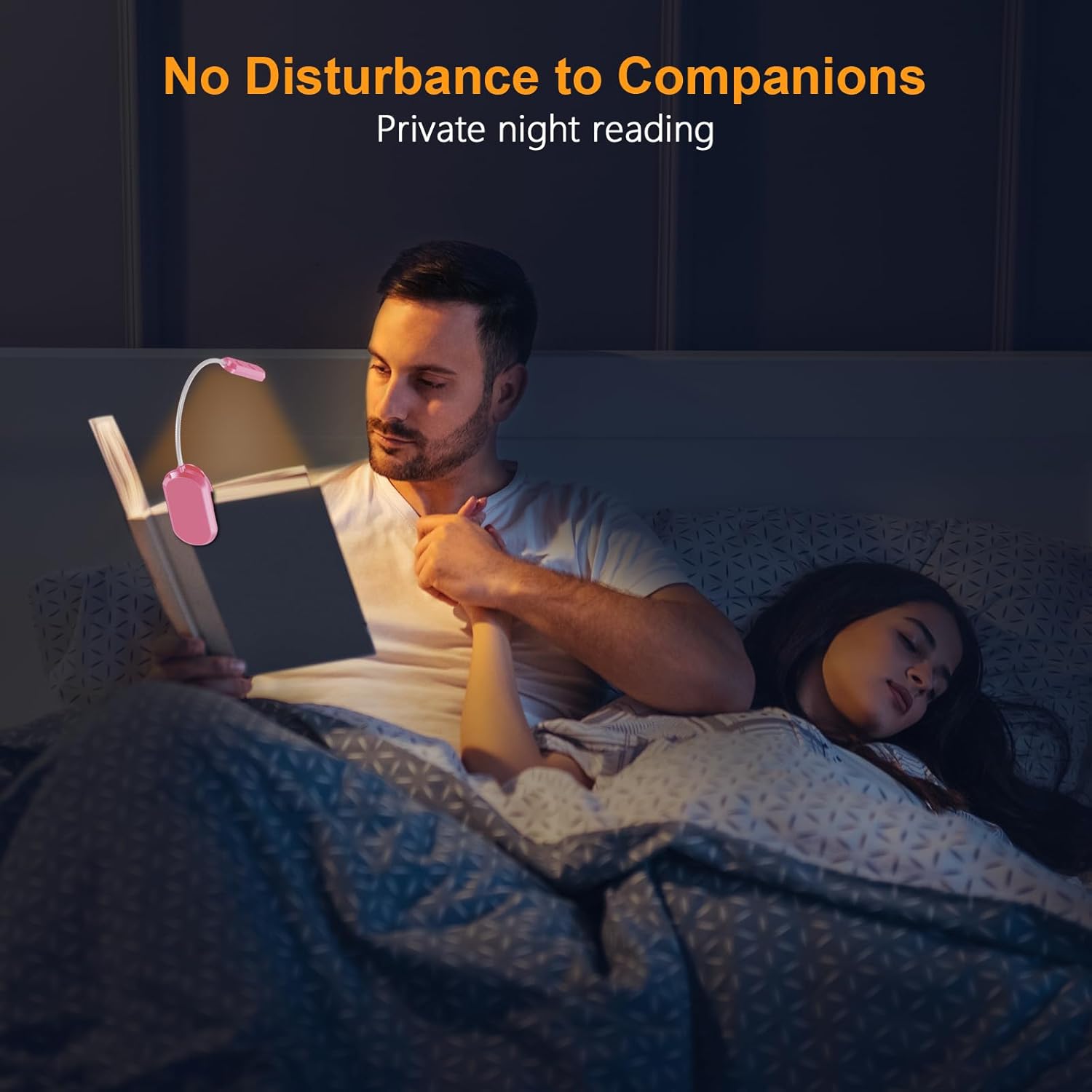 Gritin Luz de libro recargable, 11 luces LED de lectura con clip en el libro, 3 modos de protección ocular y atenuación continua, batería de larga