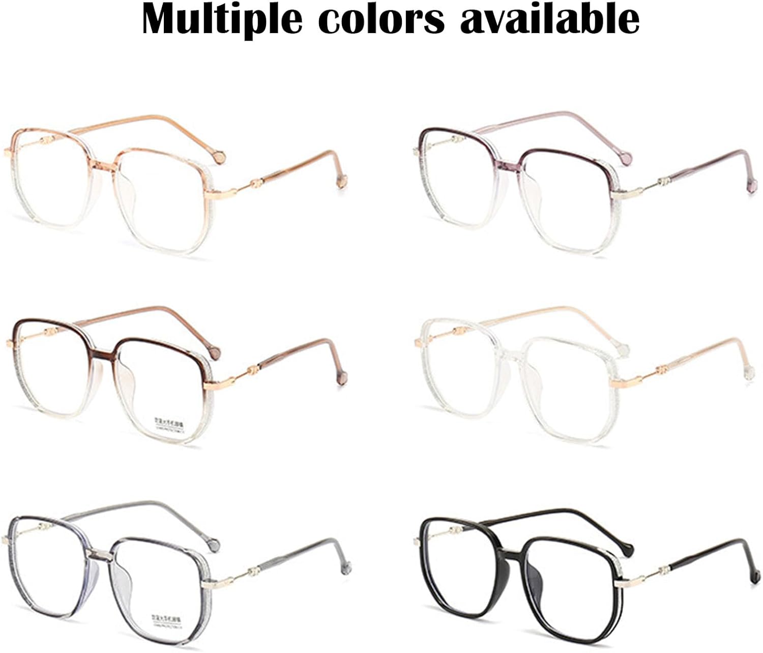Glassesify – Gafas de lectura portátiles para mujer, antiluz azul, lentes de lectura ultra ligeras, grandes fram multifocales