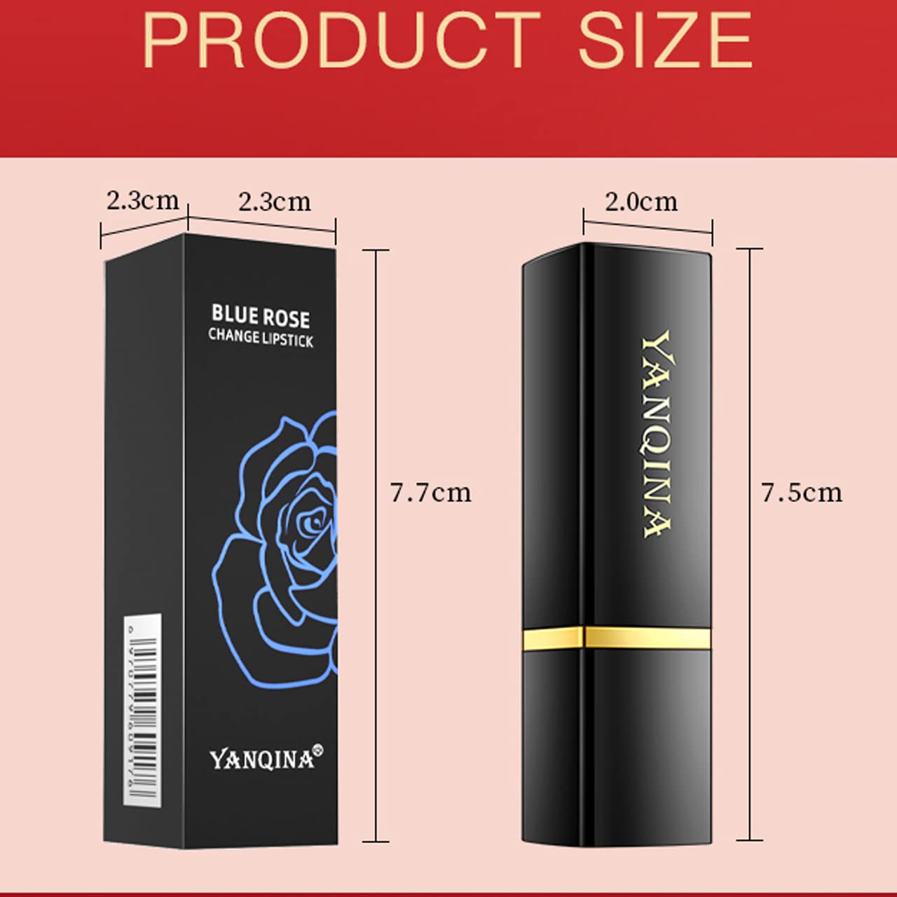 MEICOLY 2 lápices labiales azules brillantes, lápiz labial mágico que cambia de color, Labiales Magicos nutritivo bálsamo labial tintado labial,