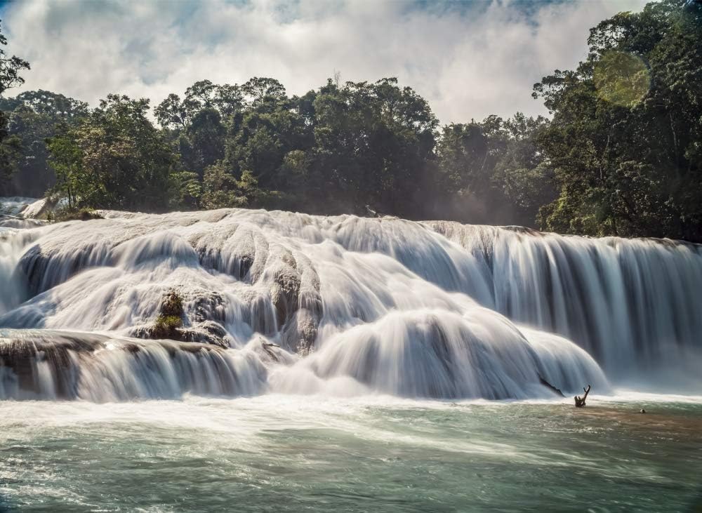Posterazzi DPI13550367 Agua Azul Waterfalls, Chiapas, México Dosfotos Póster impreso, 18 x 13, multicolor