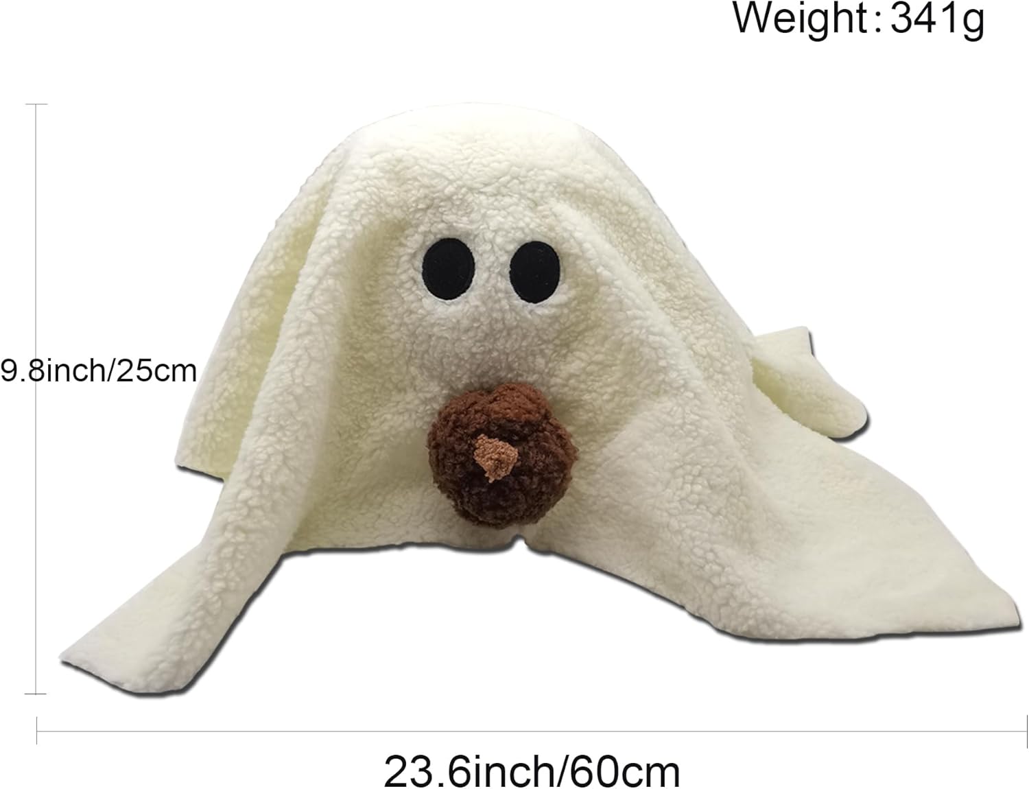 Fantasma con almohada de calabaza, muñeco de peluche fantasma, almohada fantasma suave para niños, juguetes de Halloween, decoración de fiesta de