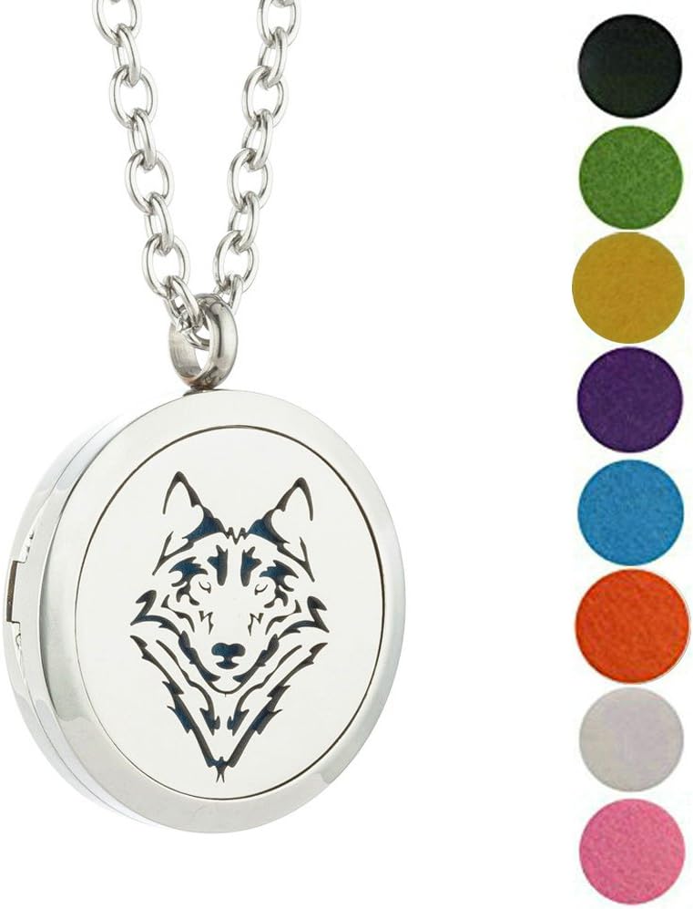 Collar difusor de aromaterapia, colgante de animales, collar de aceite esencial para mujeres, regalos para adolescentes y niñas