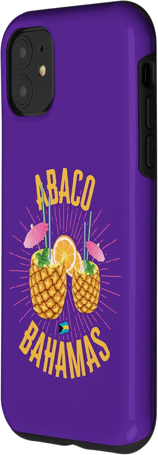 iPhone 11 Abaco Bahamas Flag Cruise Vacation Bahamian Independence Case