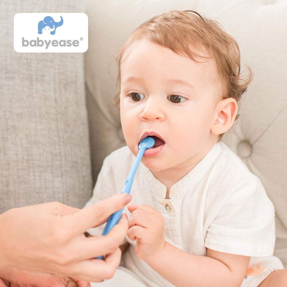 Cepillo de dientes para bebé, cepillo de dientes suave de 3 lados, cepillo de dientes de entrenamiento para niños pequeñosbebés de 1 año en