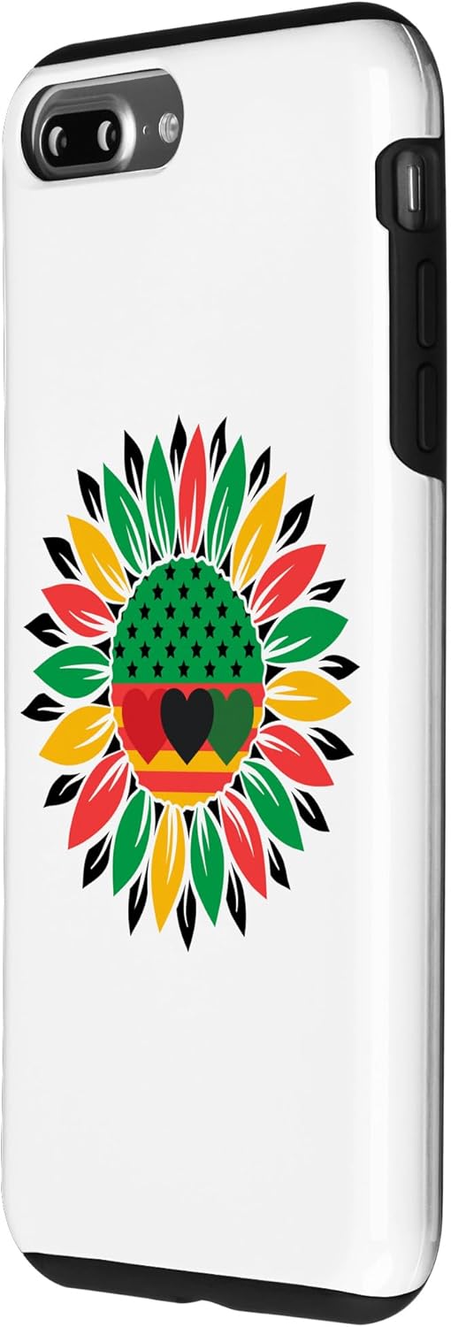iPhone 7 Plus8 Plus African American Black Pride Juneteenth Sunflower Case