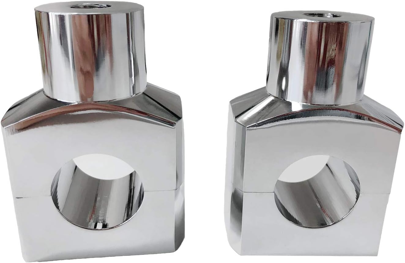 Abrazadera elevadora de manillar de 1″ 25MM compatible con Harley Kawasaki Suzuki Yamaha Honda Shadow