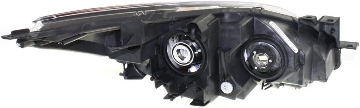 Fitrite Autoparts Nuevo lente y carcasa para faros delanteros izquierdos del lado del conductor para Mazda, Mazda-3, 5 Speed Trans, Hatchback, Sedan