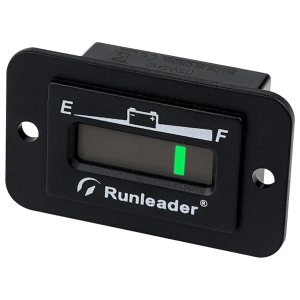 Runleader – Indicador de batería LED de 12 V, 24 V, 36 V, 48 V, medidor de capacidad de batería, monitor de carga y descarga de batería para carrito Runleader – Indicador de batería LED de 12 V, 24 V, 36 V, 48 V, medidor de capacidad de batería, monitor de carga y descarga de batería para carrito