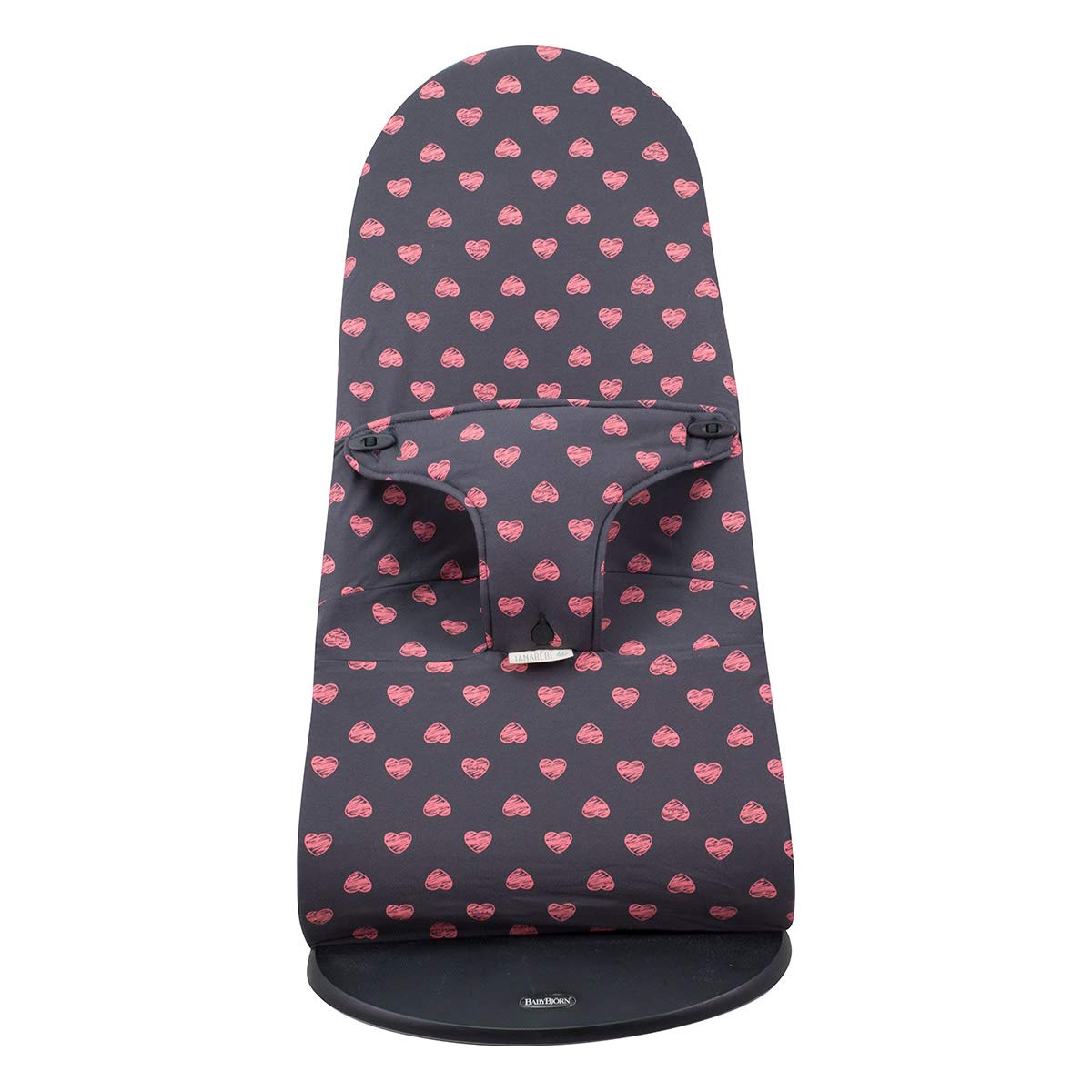 JYOKO Forro de cubierta para niños compatible con Baby Bouncer Babybjorn Soft, Balance, Bliss y Mini (algodón, corazón flúor)
