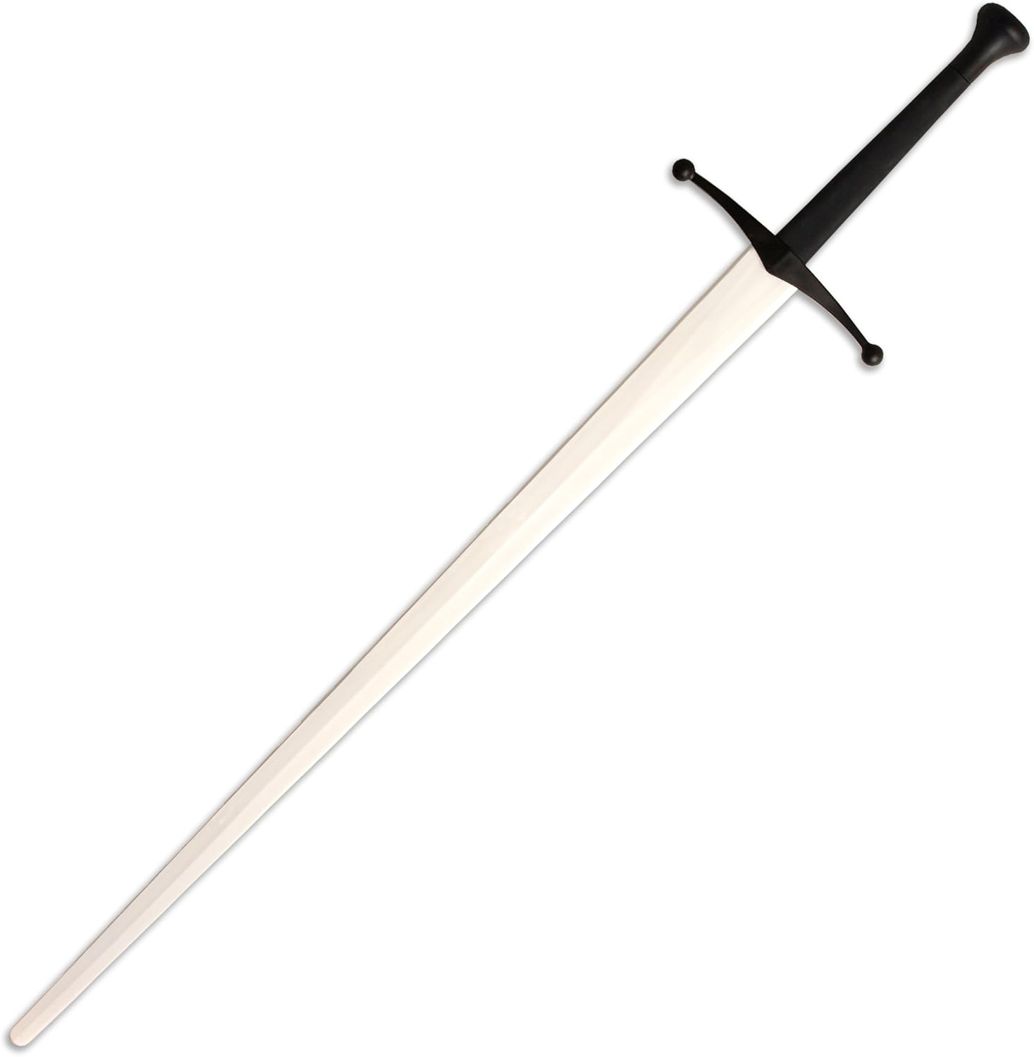 Red Dragon Armoury Espada larga sintética Sparring – Hoja blanca con empuñadura negra