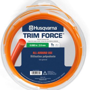 Husqvarna 529337002 Trim Force Round .080 x 400 pies, línea de recortadora de cuerda de 1 libra, naranja Husqvarna 529337002 Trim Force Round .080 x 400 pies, línea de recortadora de cuerda de 1 libra, naranja