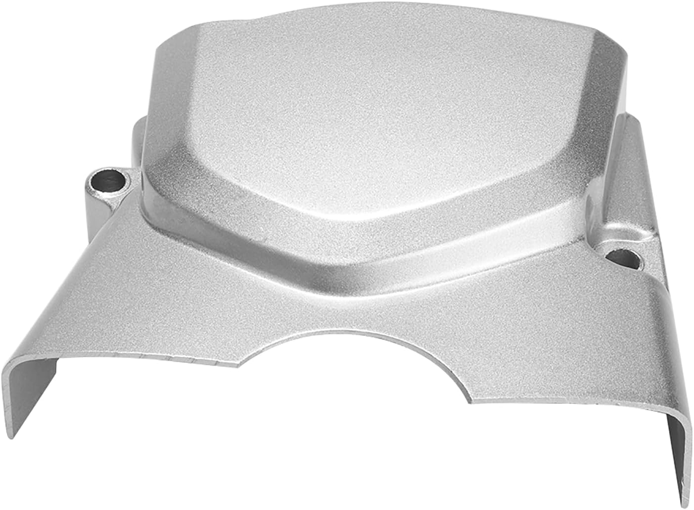 Cubierta de piñón de motor, cubierta de metal plateado para piñón izquierdo del motor, pieza de repuesto para 50 cc, 70 cc, 90 cc, 110 cc, 125 cc,
