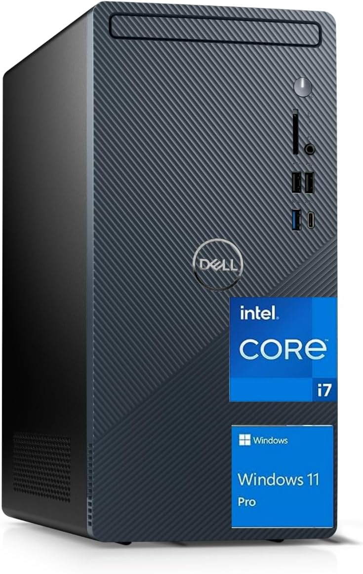 DELL Computadora de escritorio Inspiron 3020 Tower 2023, Intel Core i7-13700 de 13 generación, gráficos Intel UHD 770, Bluetooth, WiFi, USB 3.1,