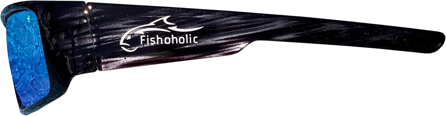 Fishoholic – Lentes de sol polarizados para pesca con protección UV400, 5 opciones de color, con funda, regalo de pesca