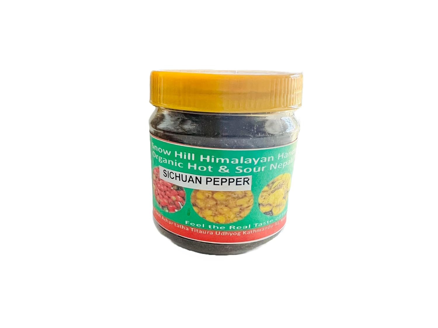 Auténtico pepinillo de pimienta nepalí nepalí Timur Ko Chhop Szechuan mezclado de especias y polvo rojo frío que da un sabor natural típico nepalí