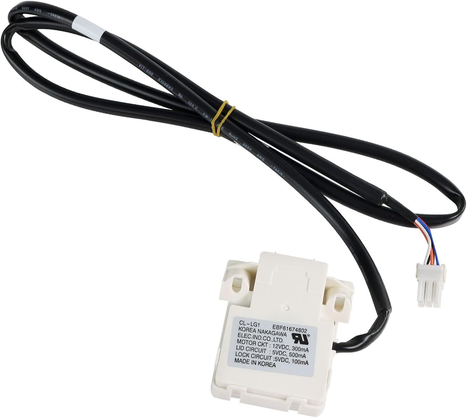 EBF61674802 EBF60665201 Washer Lid Lock Switch NEW OEM Replacement Part by Techecook – Replacement for L-G and Ken more Washing Machine – Replaces