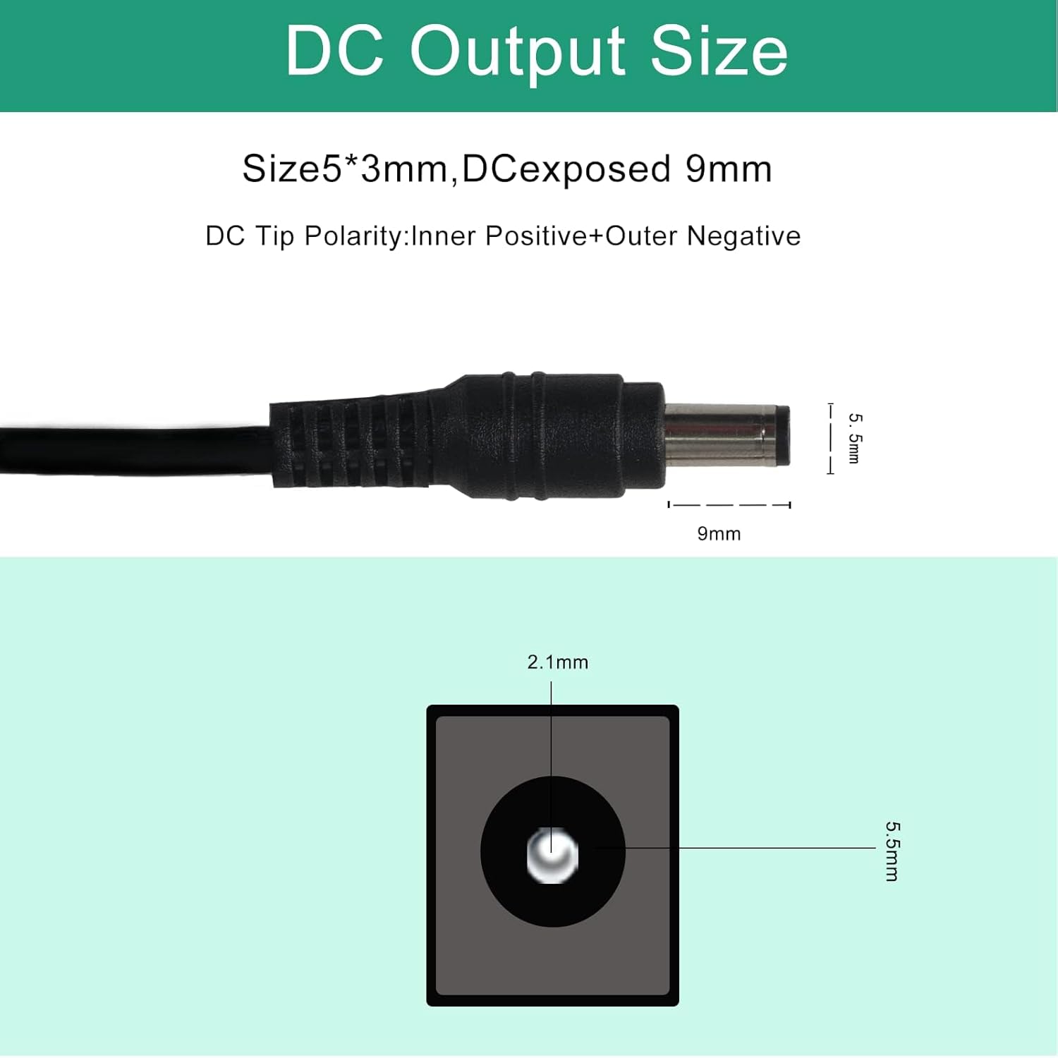 Meijiajia Tira de LED de 12V 5A, salida de 120V CA a 12V DC para luz LED de cuerda de neón
