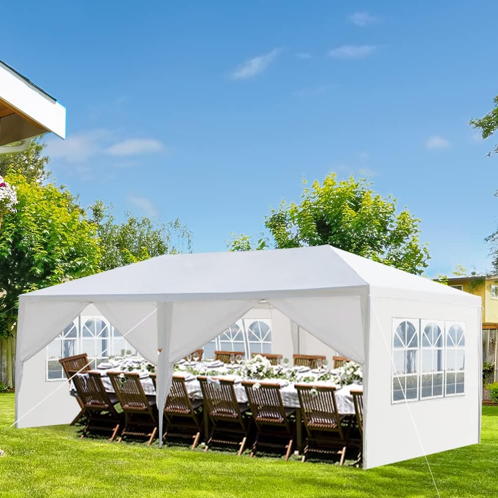 Carpa para exteriores, carpa de fiesta de boda, refugio de campamento, refugio instantáneo comercial, tienda de campaña impermeable con paredes