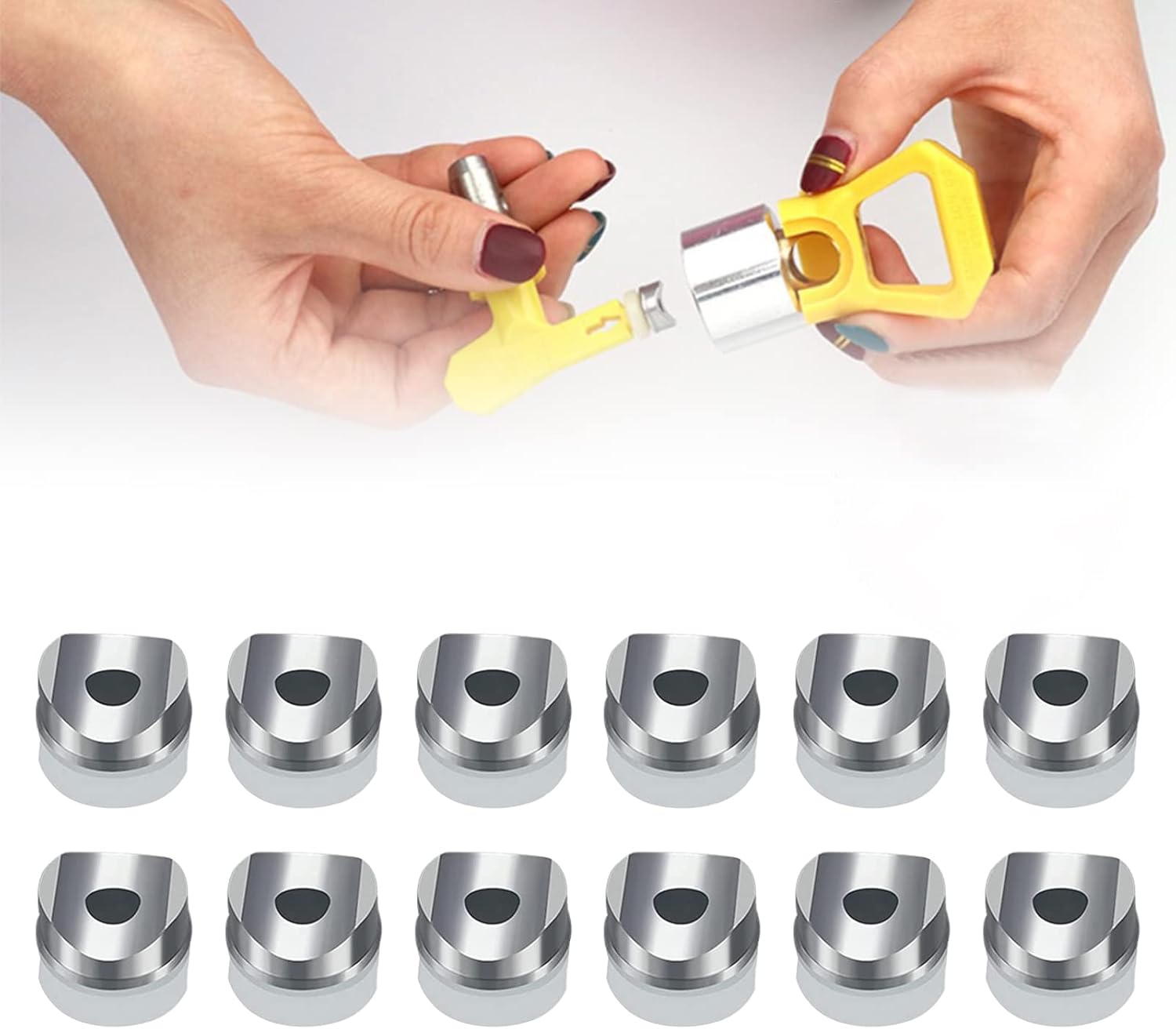 Lotcesfun Repuesto de pulverizador sin aire Junta de punta de un sello compatible con sellos Graco RAC 246453 (12 piezas)