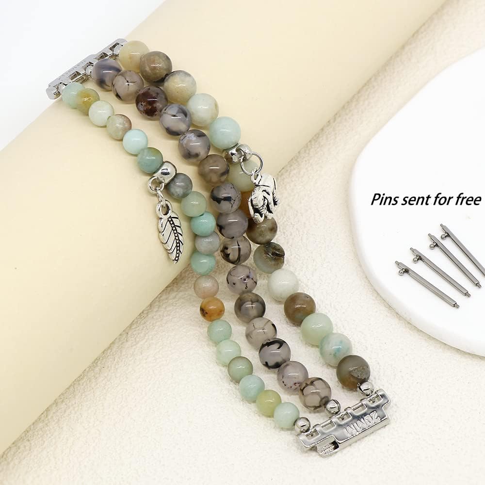 LuReen Correa de pulsera compatible con Samsung Galaxy Watch 4Galaxy Watch 6Galaxy Watch 5 Band 1.575 in 1.732 in, Galaxy Watch 5 ProWatch 4 6