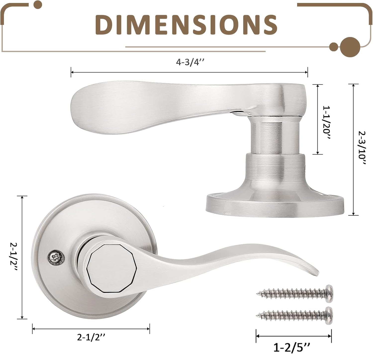 knobelite Paquete de 6 manijas de puerta simuladas, manija de puerta ondulada para mano derecha, maniquí para lavandería, pasillo, armario, palanca