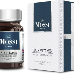 The Mossi London Vitamina capilar (biotina – Gensing – Zinc) 120 tabletas de disolución bucal para tratamiento de pérdida de cabello – espesa el The Mossi London Vitamina capilar (biotina – Gensing – Zinc) 120 tabletas de disolución bucal para tratamiento de pérdida de cabello – espesa el