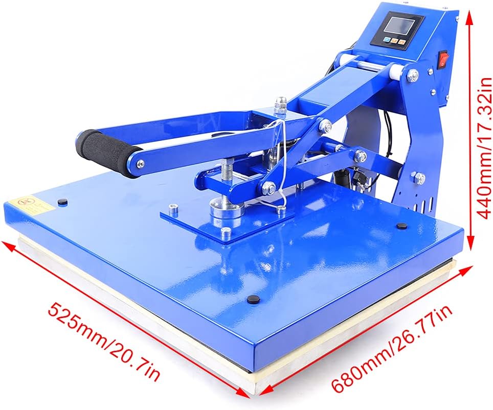 Máquina automática de estampado en caliente de 16 x 20 pulgadas, camiseta de transferencia de calor con cubierta de clamshell, máquina automática de
