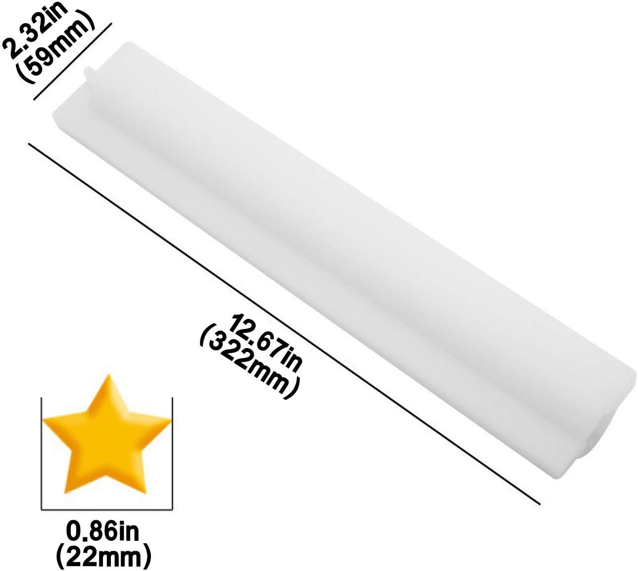 Molde de tubo de jabón en forma de corazón, rollo de mousse para pastel, columna de tubo para sándwich, moldes para jabón, molde de fondant de