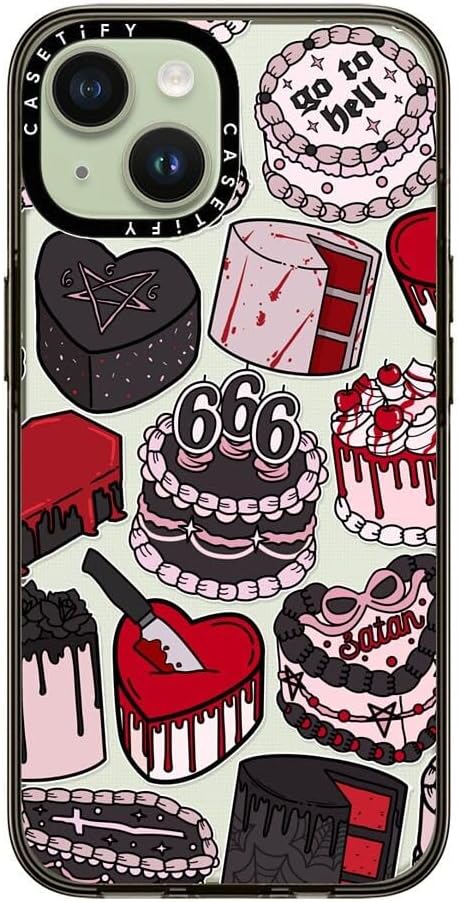 CASETiFY Chiara LB Art – Funda compacta para iPhone 15, 2 veces probada contra caídas de grado militar, protección contra caídas de 4 pies, color