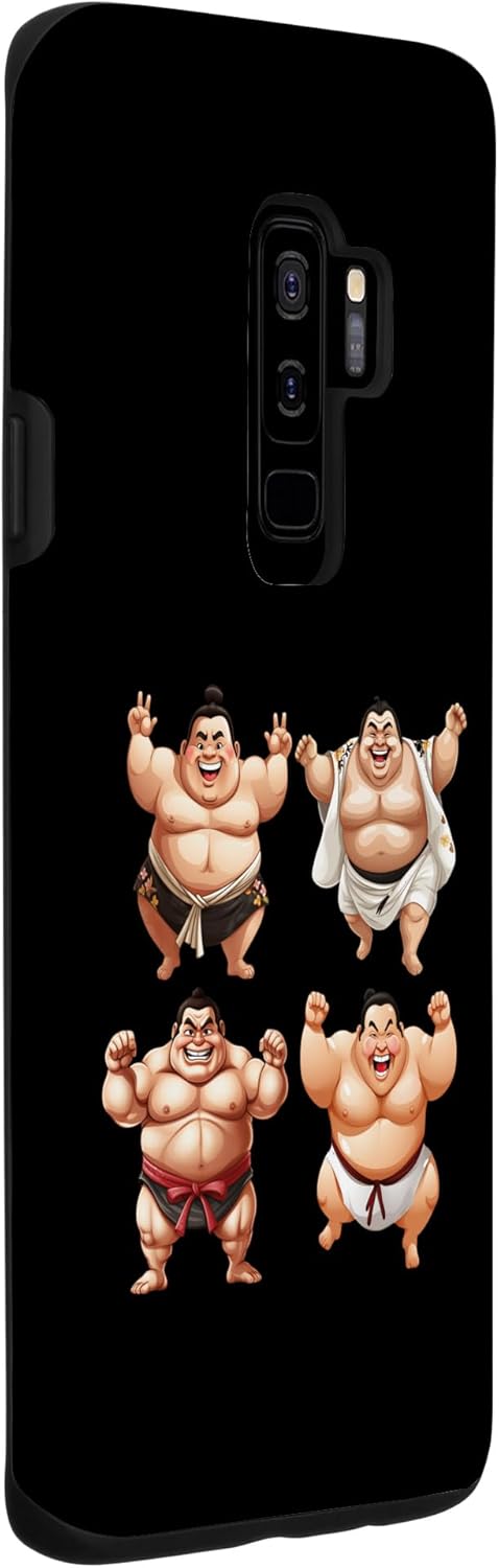 Galaxy S9+ Funny fat sumo wrestler 4 sumo wrestlers Case