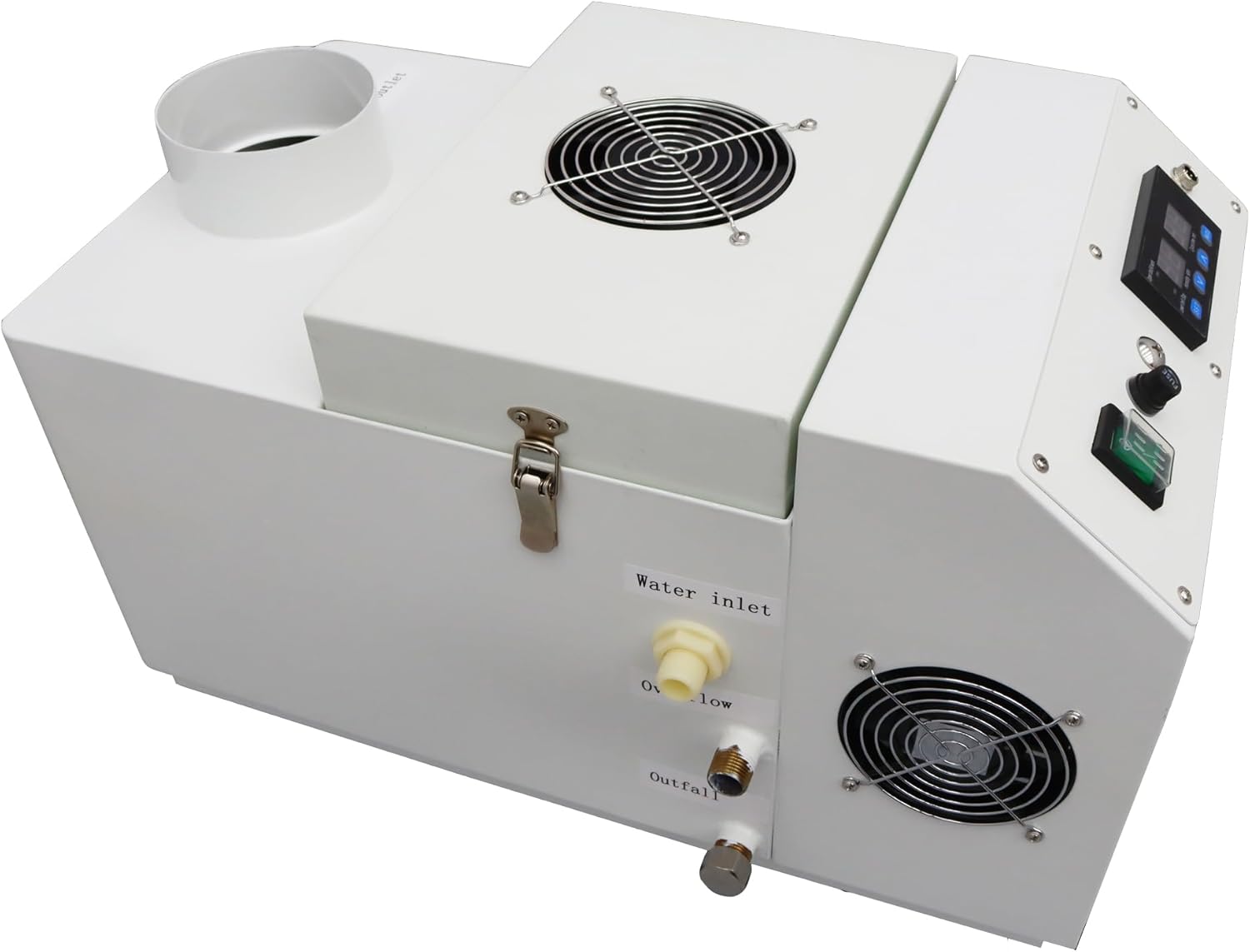 Humidificador ultrasónico comercial Enfriador Pulverizador 13.2 lbsh Industrial Portable Fog Maker Gran Volumen 400-1000 Pies Cuadrados