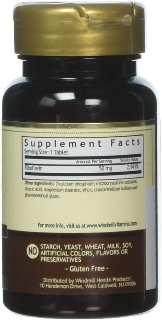 VIT B-2 TABS 50 MG WMILL 100